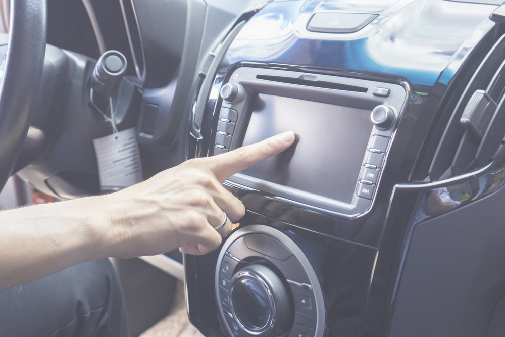 In-car radio dial